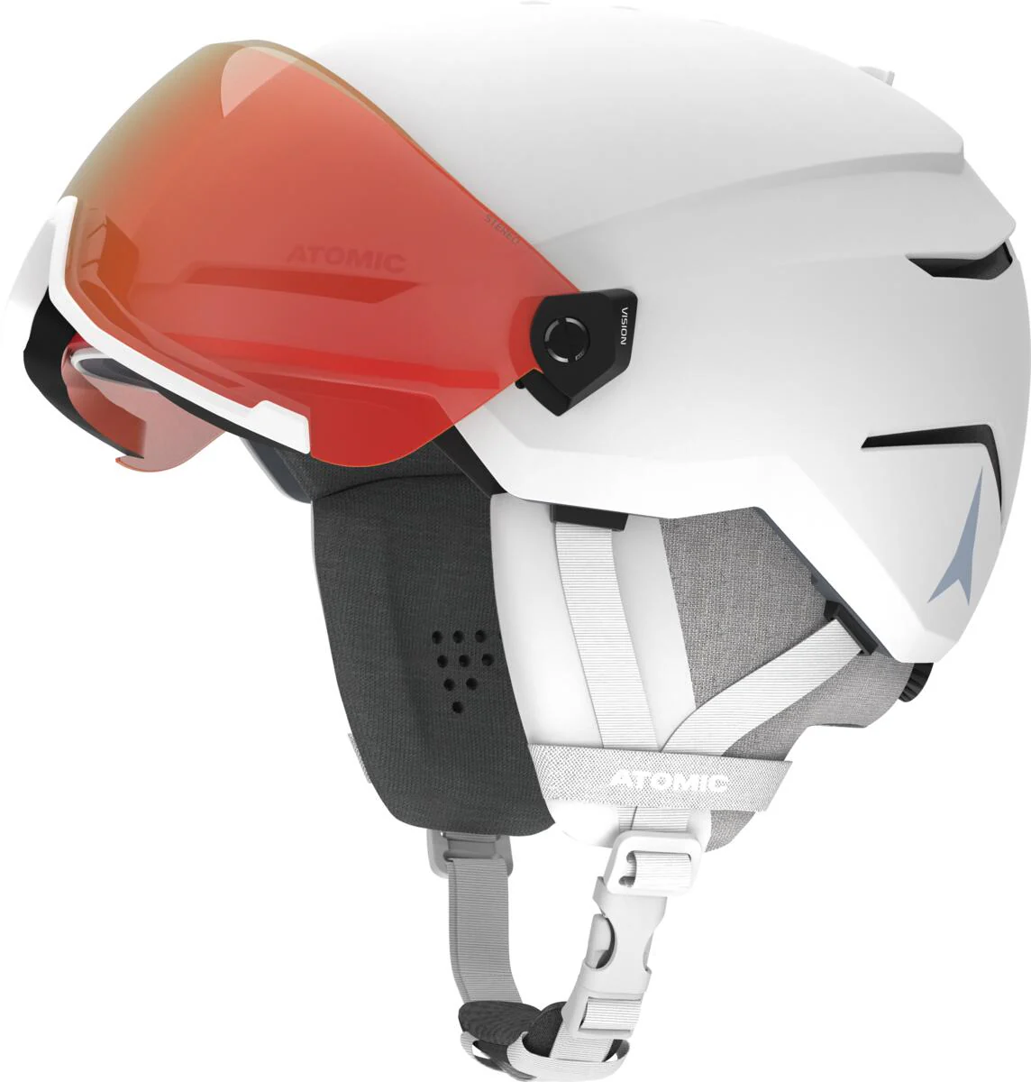 ATOMIC Helmet Savor Visor Photo White w/Red ID HD PH C1-3 - Image 2
