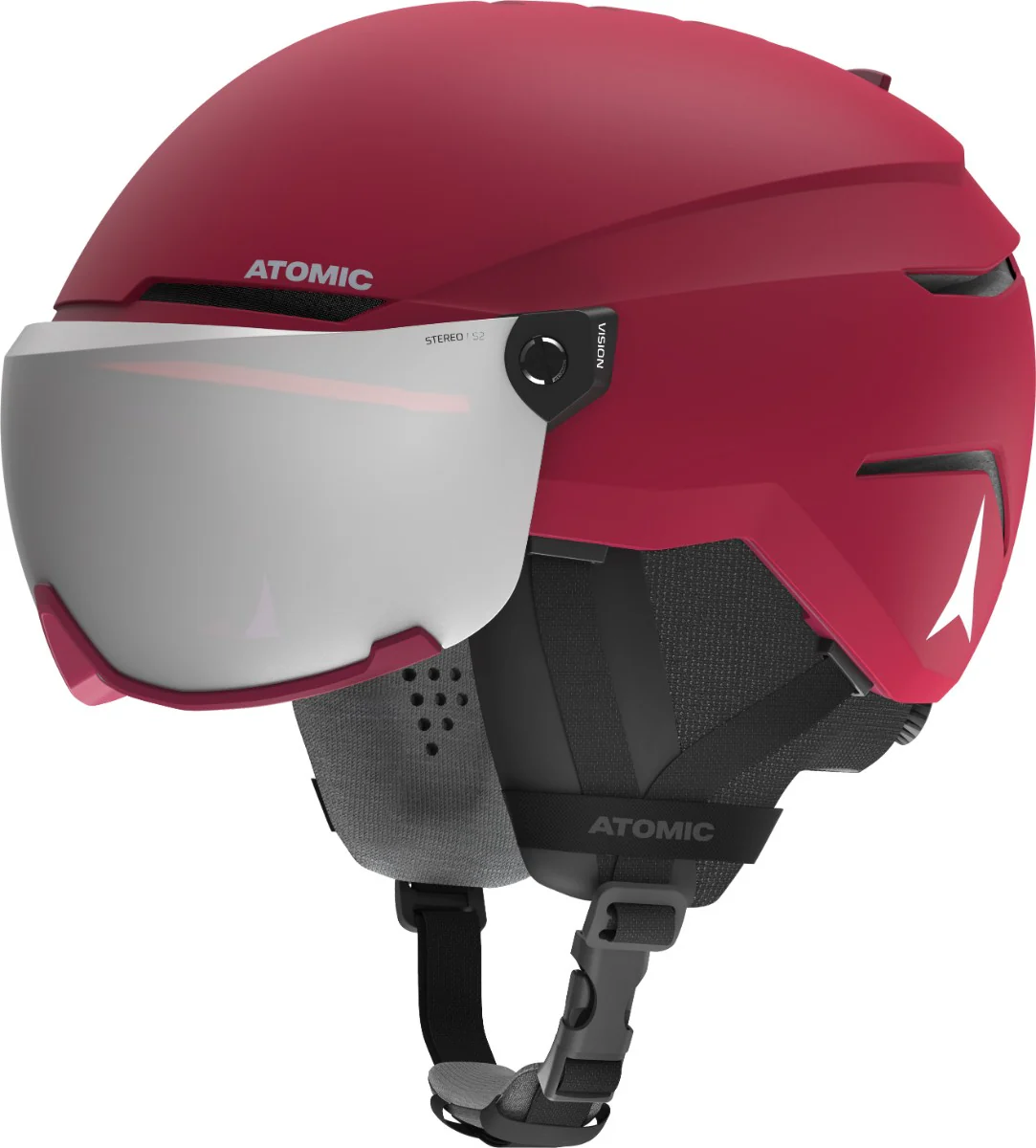 ATOMIC Helmet Savor Visor ST Dark Red w/Silver ST C2