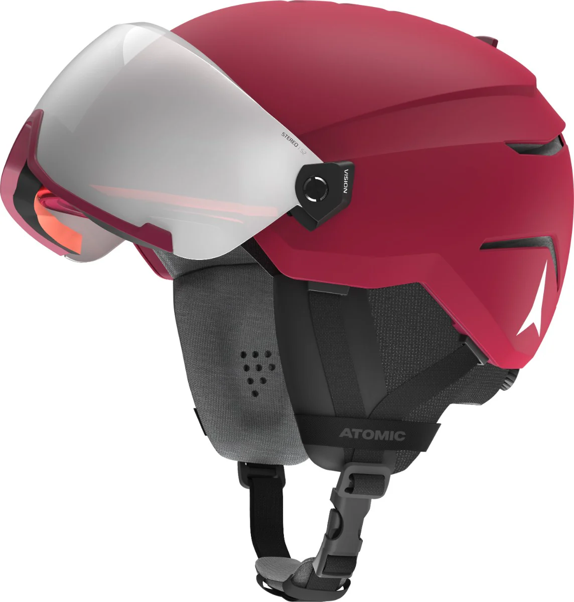 ATOMIC Helmet Savor Visor ST Dark Red w/Silver ST C2 - Image 2