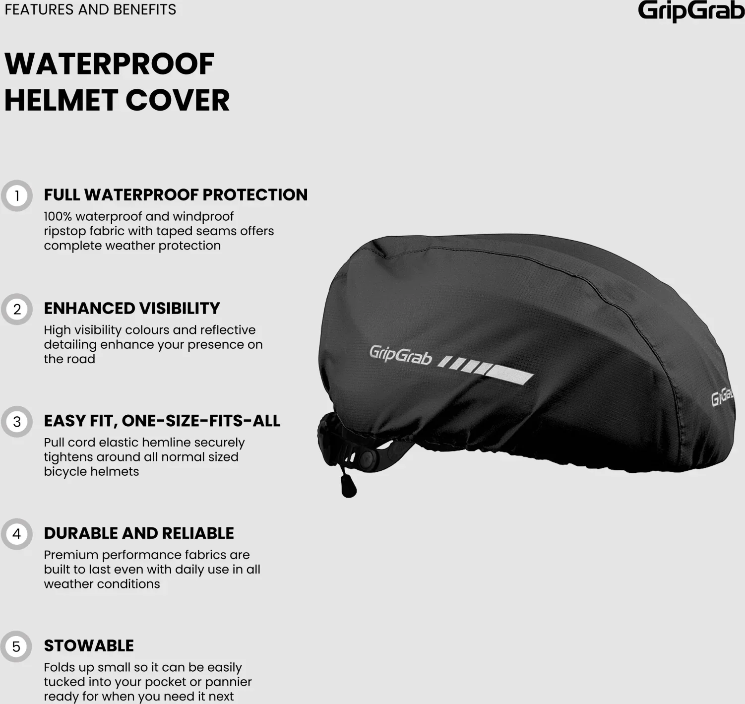 GripGrab Waterproof Helmet Cover - Image 6